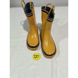 Youth Unisex Yellow Rubber Rain boot Midcalf Shaft Large 13-1